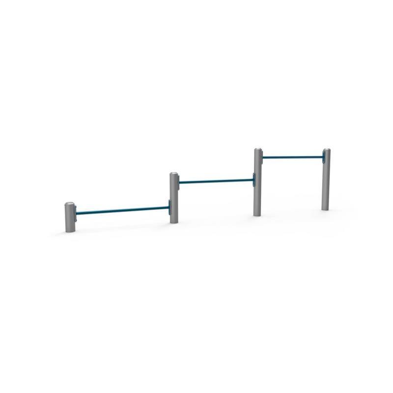 3 barres fixes pompes street workout - Fitness Extérieur - METALUPLAST- Clubs - Entreprises - Collectivités - Associations