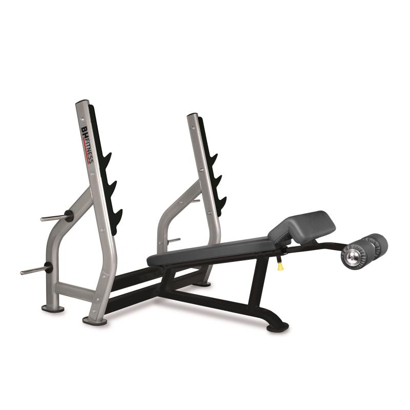 Banc développé décliné bh l855 - Appareils de Musculation - BH FITNESS- Clubs - Entreprises - Collectivités - Associations