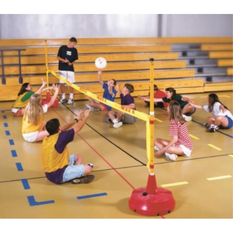 Filet D'entraînement Volley 2 En 1 Portable - Hauteur Réglable 2m à 2,4m, Avec Retour De Balle - Pour Jardin, Plage, Salle