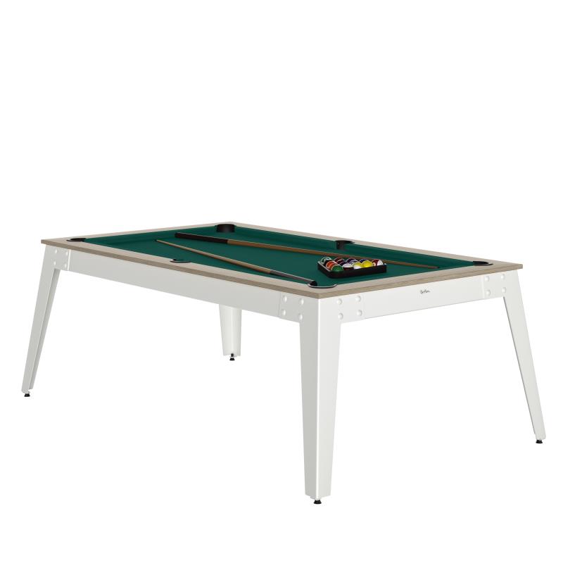 Table de billard américain steel oslo blanc - Billard - Rene pierre- Clubs - Entreprises - Collectivités - Associations