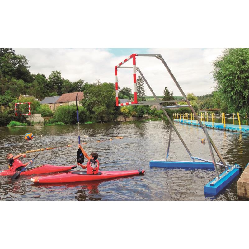Paire buts kayak polo aluminium sur flotteurs - Sports de pagaie - METALUPLAST- Clubs - Entreprises - Collectivités - Associations