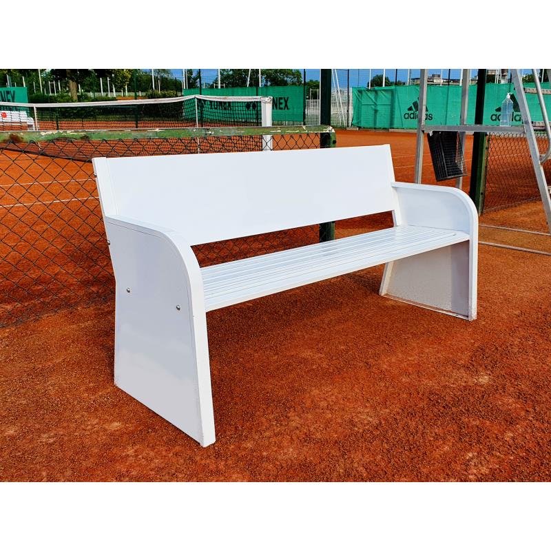 Banc tennis carrington - banc publicitaire blanc sans perso - Sports de Raquettes - Tennis - CARRINGTON-Decathlon PRO - Clubs - Entreprises -