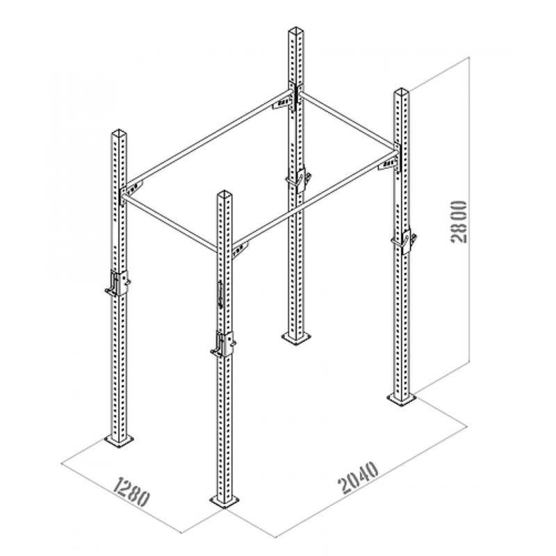 Cage de cross-training compétition - fit&rack cotis iv.i noir - Matériels de Fitness & Cross training - Fit&Rack- Clubs - Entreprises - Collectivités - Associations