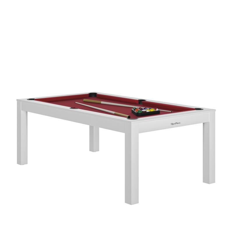 Billard charme blanc rene pierre drap rouge - Billard - Rene pierre- Clubs - Entreprises - Collectivités - Associations