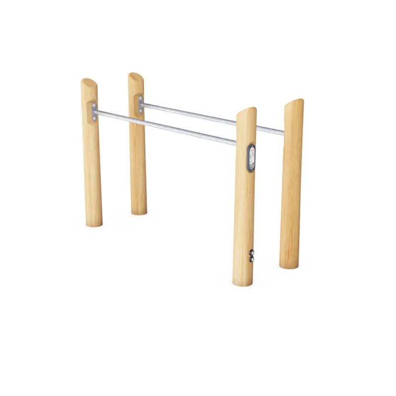 Barres parallèles bois - Fitness Extérieur - Kompan- Clubs - Entreprises - Collectivités - Associations
