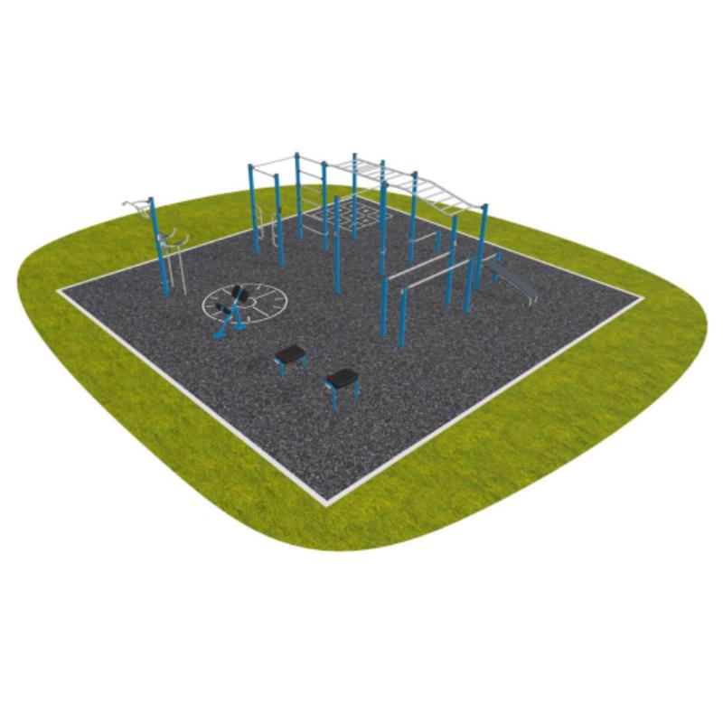 Aire extérieure de fitness pack s - Multisports - Kompan- Clubs - Entreprises - Collectivités - Associations