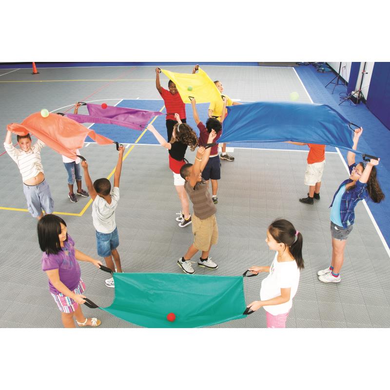 Lot de 6 parachutes cooperatifs 2 personnes - Baby gym - MEGAFORM- Clubs - Entreprises - Collectivités - Associations