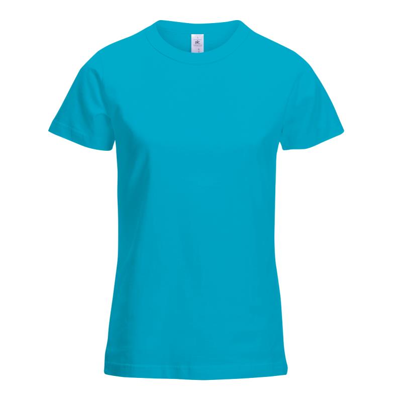 TEE SHIRT FEMME 150 BLEU ATOLL pour les clubs et collectivites Decathlon Pro