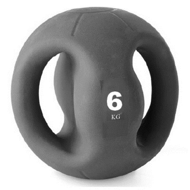 Medecine ball poignée 6 kg - Barres, poids, disques, wall, etc... - TREMBLAY- Clubs - Entreprises - Collectivités - Associations