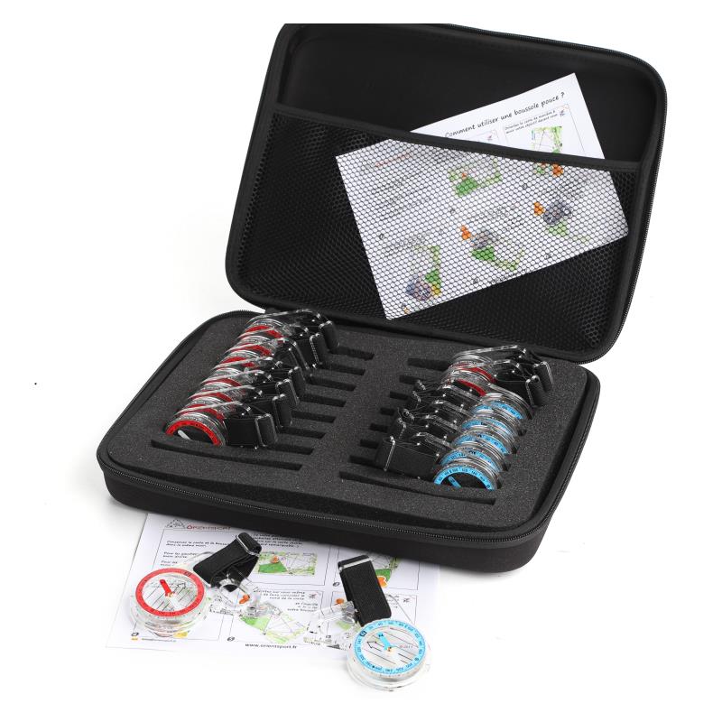 Mallette boussole course d'orientation orientsport - lot de 16 first - Mobilité urbaine et outdoor - Course d'orientation - Orientsport-Decathlon PRO