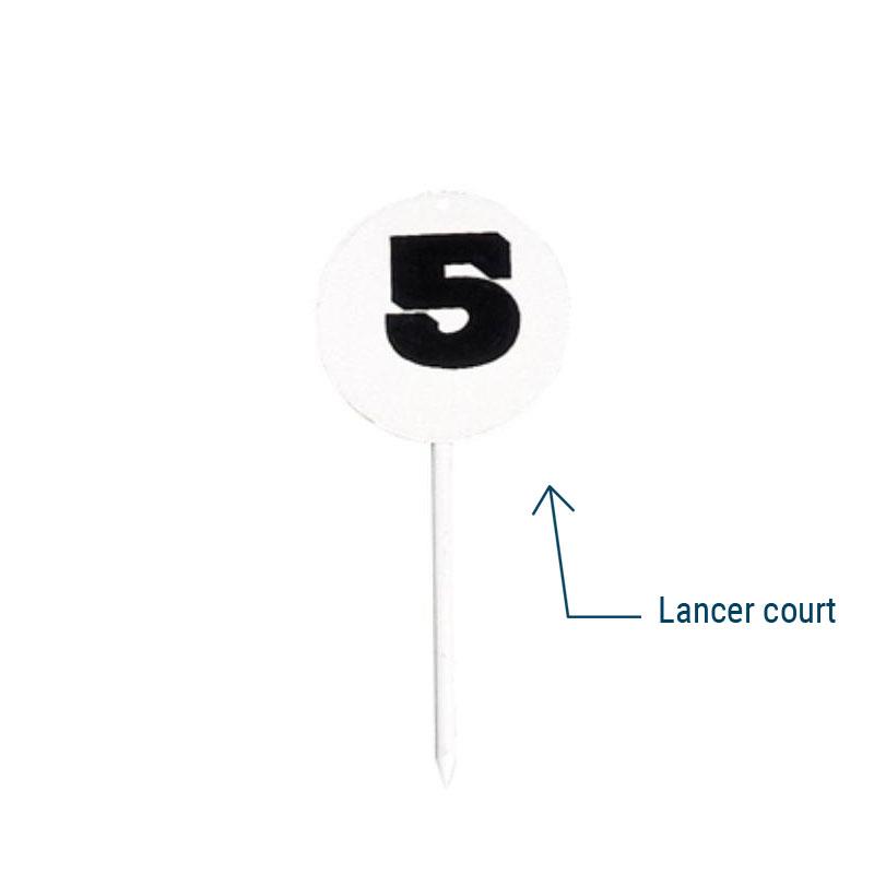 Marqueur lancer tremblay - lot 12 fiches de marquage - Athlétisme et course - Lancer athlétisme - TREMBLAY-Decathlon PRO - Clubs - Entreprises -