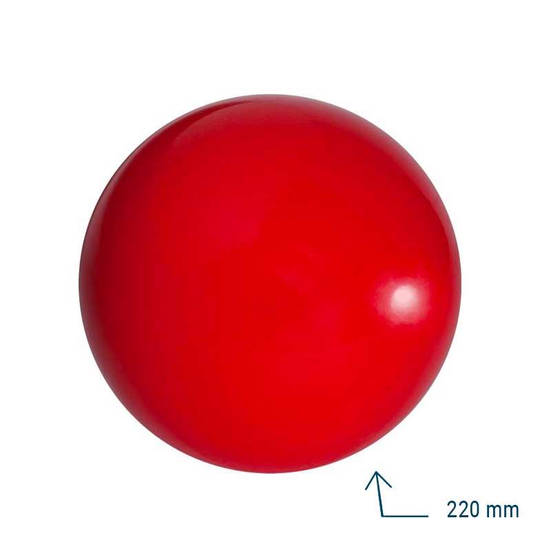Balle scolaire lisse rouge 220 mm - ROTOTECH-PLASTICO
