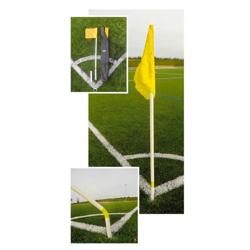 Lot de 4 piquets de corner flexibles jau - Matériel terrain - SPORTIFRANCE- Clubs - Entreprises - Collectivités - Associations