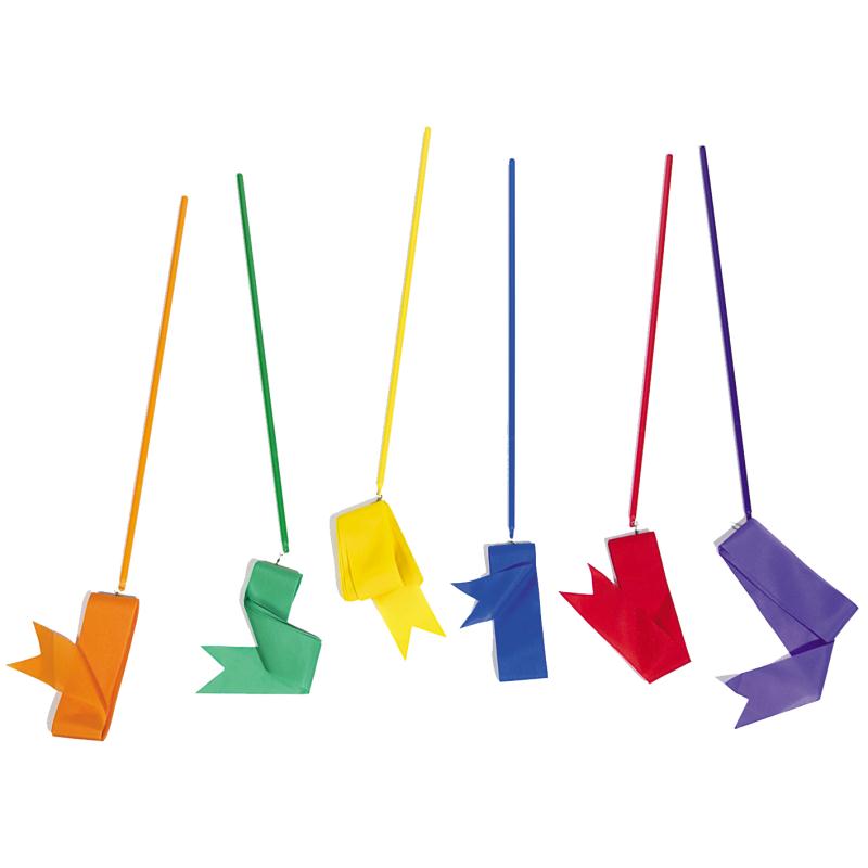 Lot de 6 rubans grs initiation 4 m - Gymnastique Rythmique - ROTOTECH-PLASTICO- Clubs - Entreprises - Collectivités - Associations