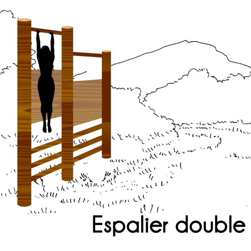 Espalier double - cardio parcours sante - Fitness Extérieur - LOISIRS AMENAGEMENTS- Clubs - Entreprises - Collectivités - Associations