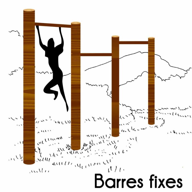 Barres fixes - etirement parcours sante - Fitness Extérieur - LOISIRS AMENAGEMENTS- Clubs - Entreprises - Collectivités - Associations