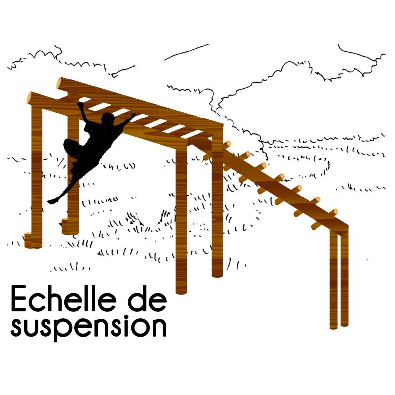 Echelle de suspension - etirement parcours sante - LOISIRS AMENAGEMENTS