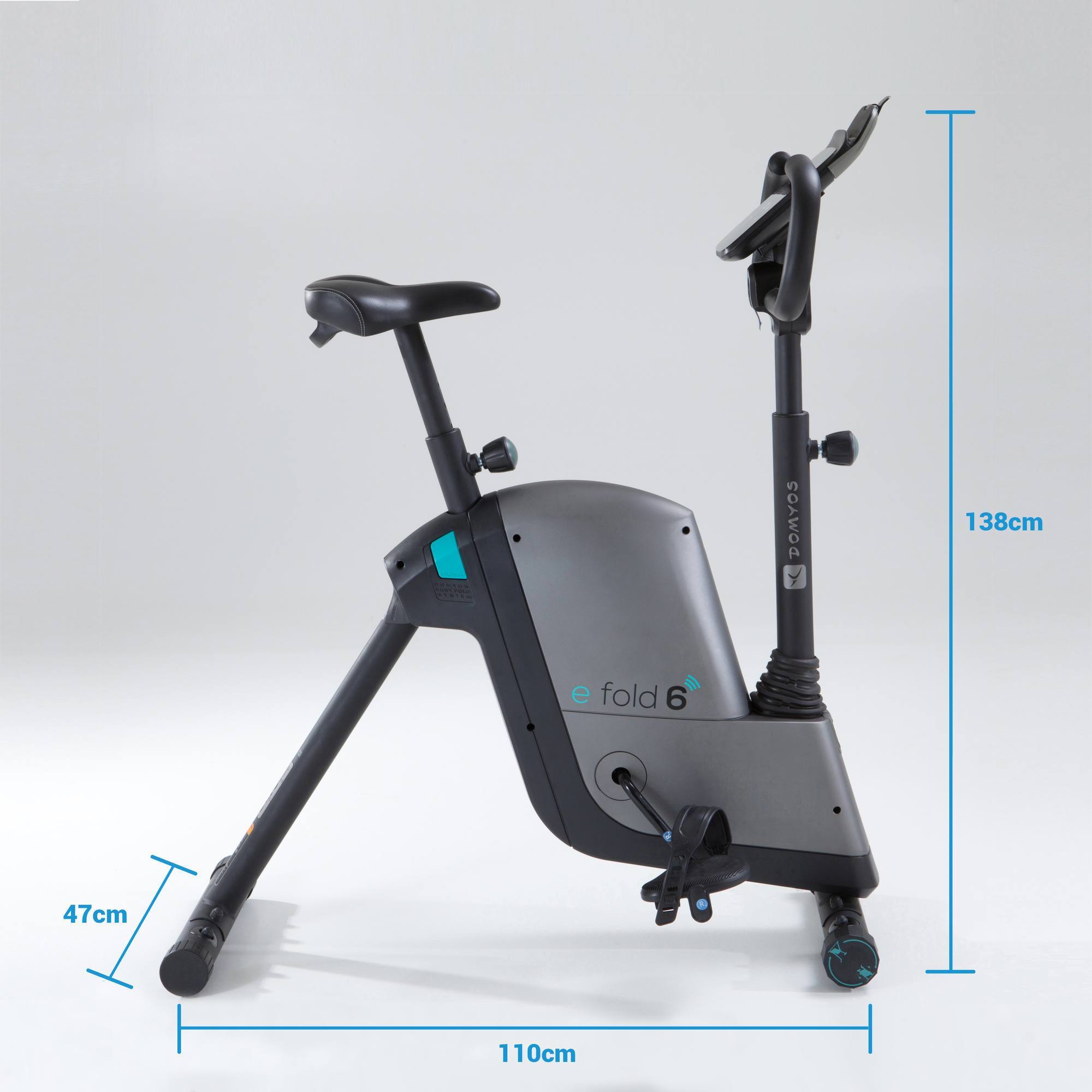 1h De Velo D'appartement Par Jour Calories Velo d'appartement E FOLD, compatible application E CONNECTED* - Clubs