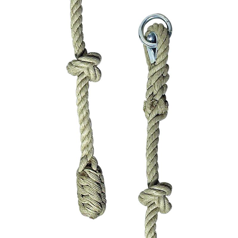 Corde à Grimper Small Foot - Résistante Intempéries, Avec Marches, âge 3+, 200 Cm, Blanc