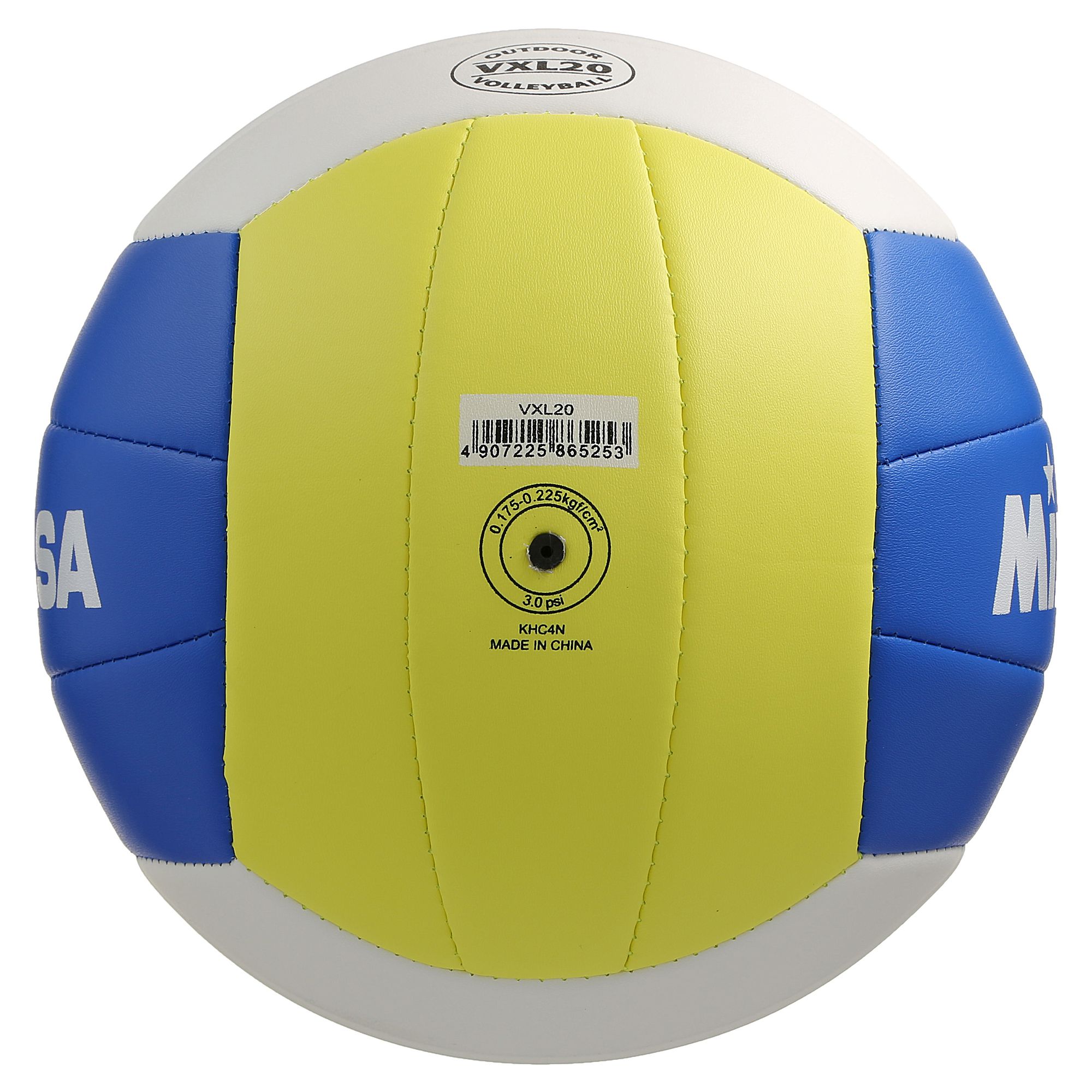 Ballon De Beach Volley Mikasa Beach Classic - Cuir Synthétique - Vessie Butyle - Tricolore