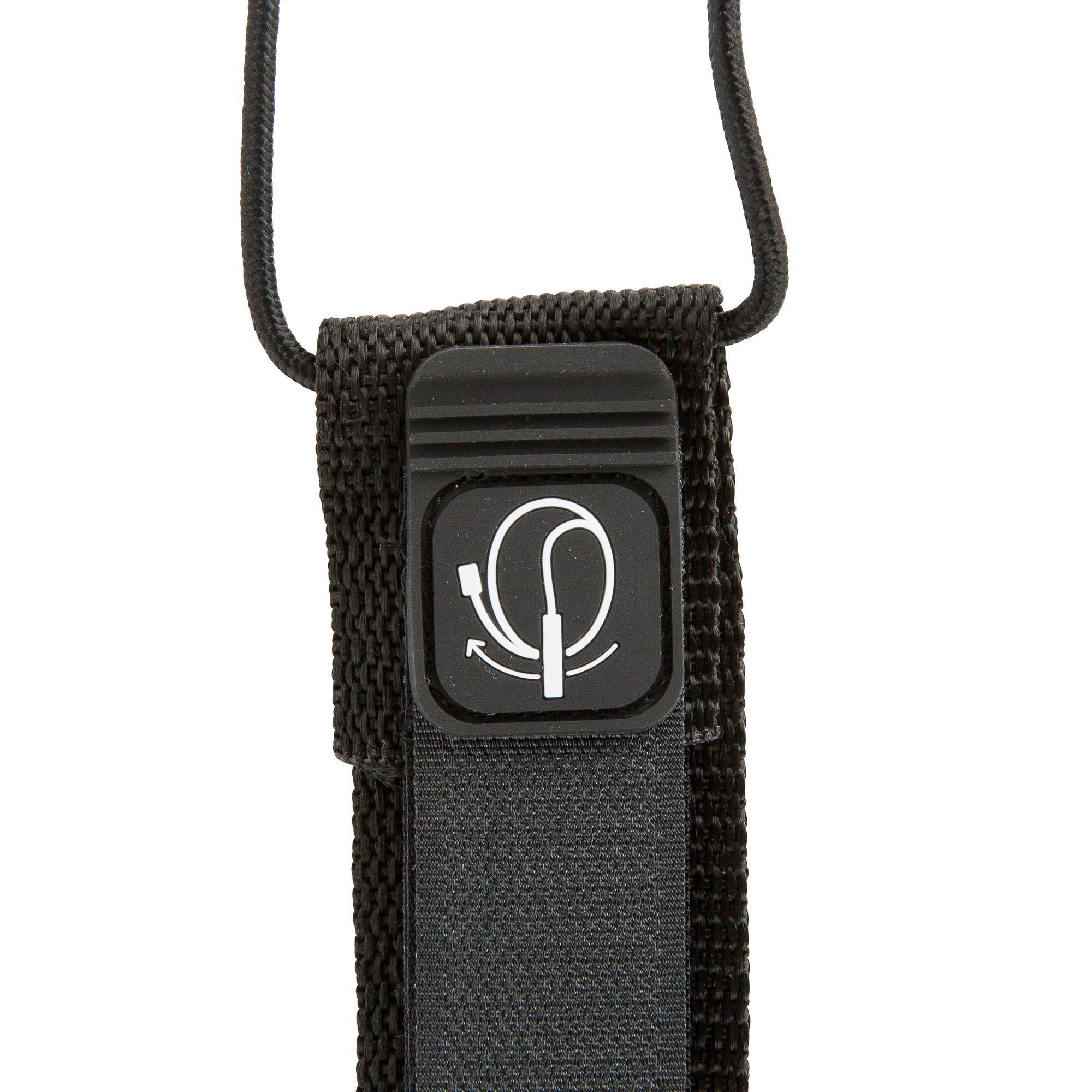 Leash surf longboard 9' (275 cm ) diamètre 7 mm noir Clubs