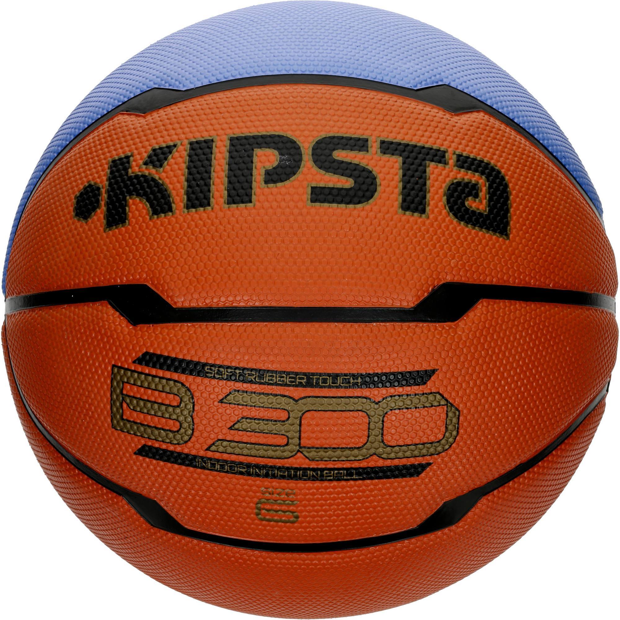 Ballon de basket femme B300 taille 6 orange. Pour débuter. A partir de 10 ans. Clubs