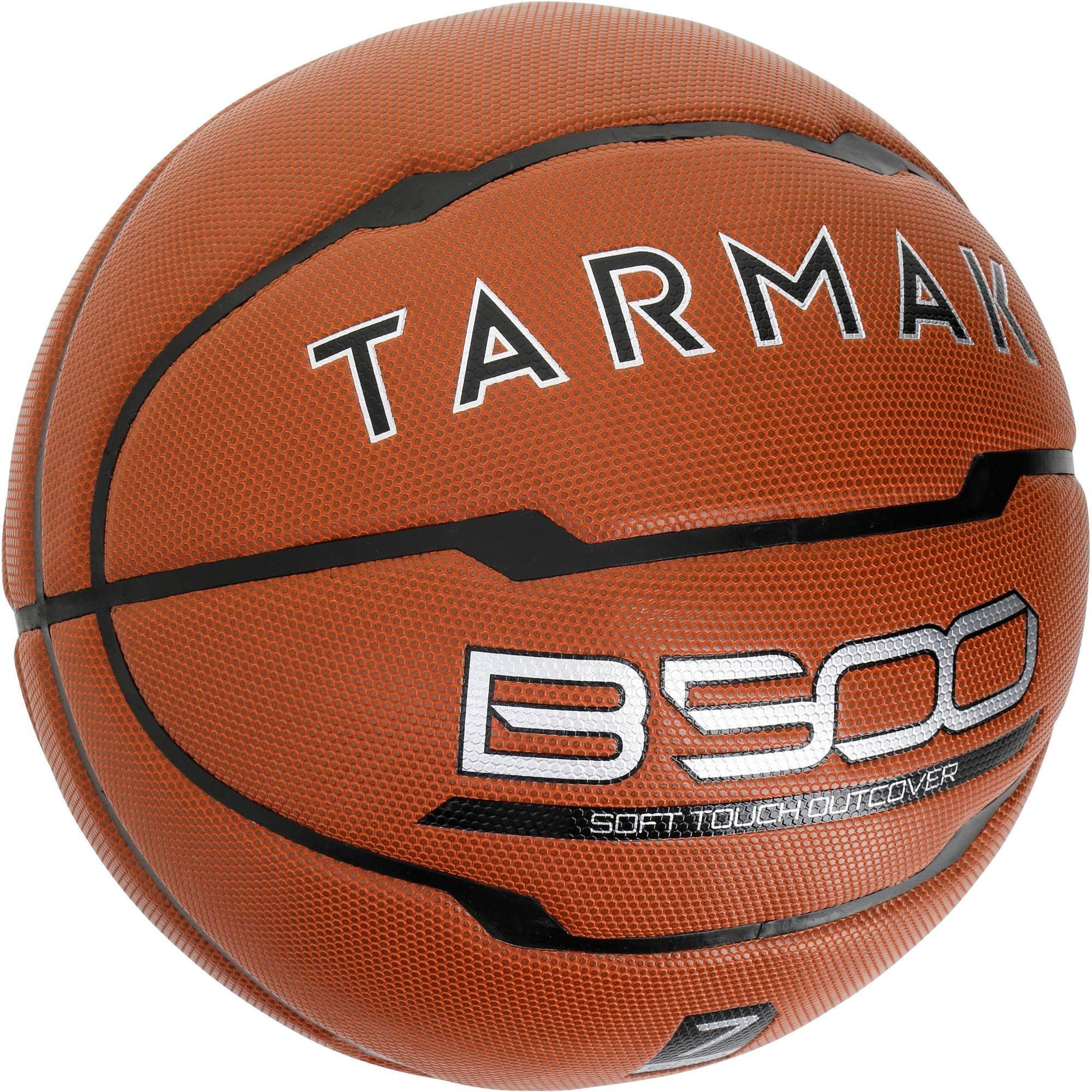  Ballon  de basket  homme B500 taille 7 marron Cuir  