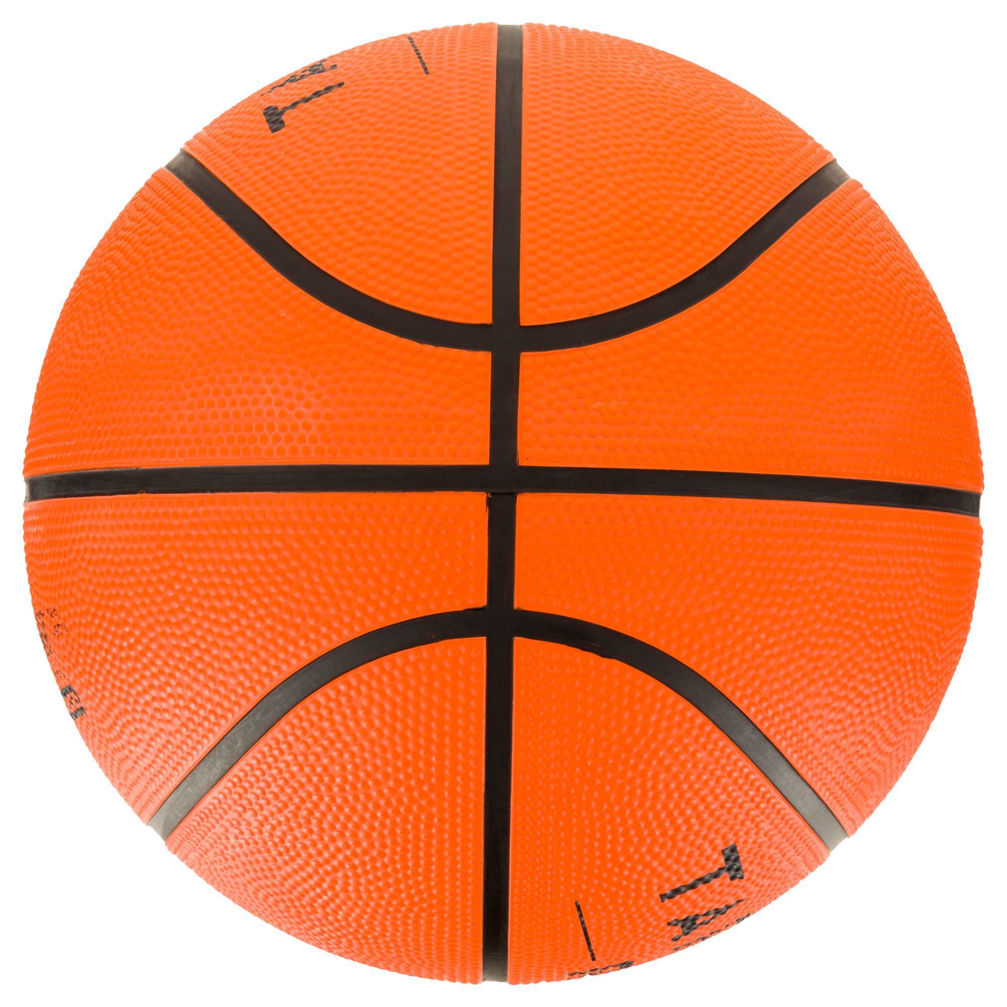 BALLON DE BASKET ADULTE TARMAK 100 TAILLE 7 ORANGE. RÉSISTANT. POUR