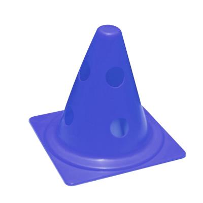 Cône de sport éco percé bleu 18 cm
