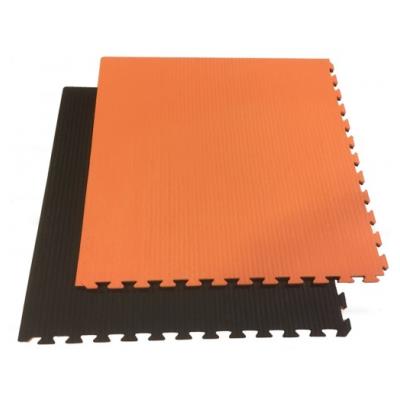 LOT DE 10 TAPIS PUZZLES 2CM NOIR/ORANGE