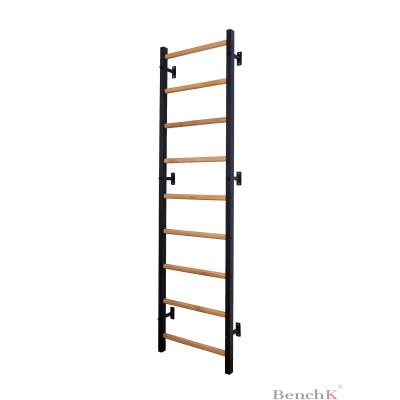 espalier bois/métal 240 cm noir