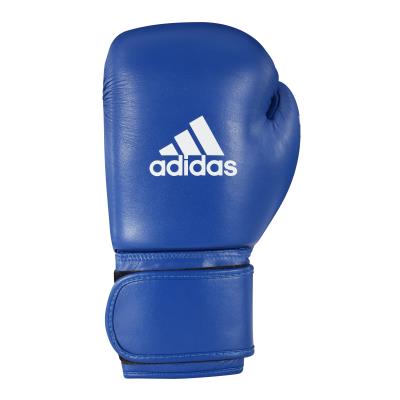 Gants de boxe compétition amateur bleu adidas