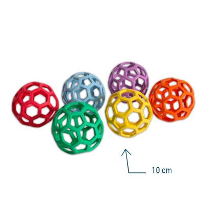 LOT DE 6 BALLES OUVERTES 10 CM
