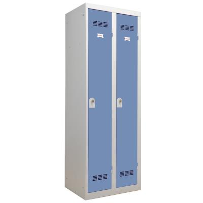 casier vestiaires 2 colonne simple moraillon cadenas