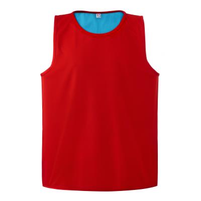 CHASUBLE RUGBY REVERSIBLE ROUGE/BLEU