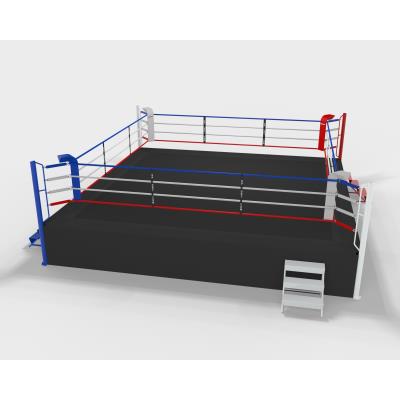 ring de boxe compétition sur podium 1m, 7m ext, 6m int