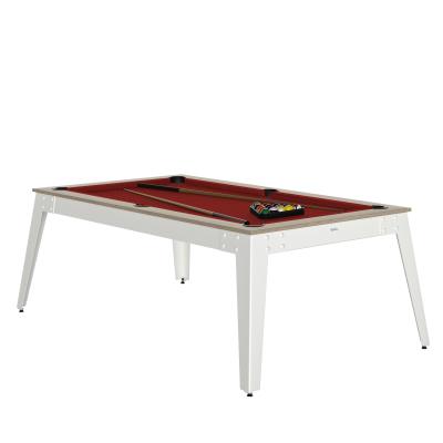 Table de billard américain steel oslo blanc et bordeaux