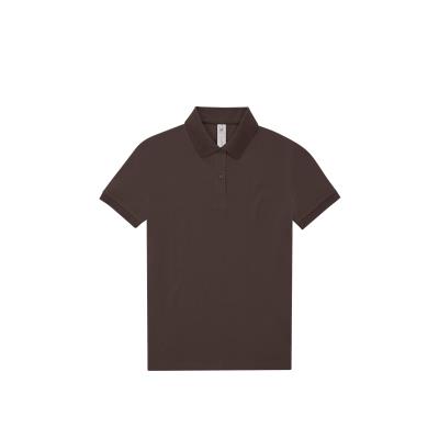 POLO COTON FEMME MARRON