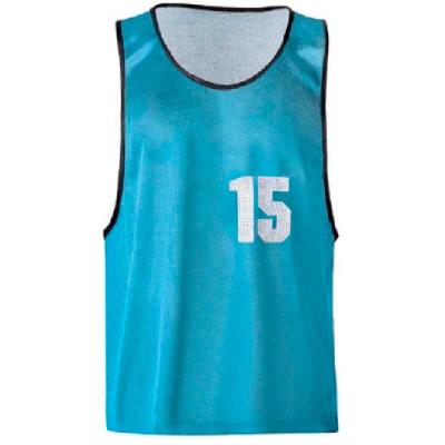 CHASUBLES de sport NUMÉROTÉES 11 À 15 bleues
