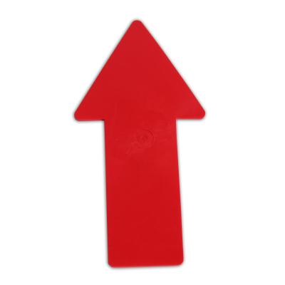 Lot de 6 flèches de marquage au sol rouge
