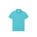 POLO COTON FEMME TURQUOISE